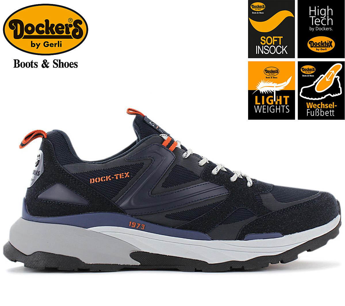 Sportschuhe günstige - Sneaker Docktex Shop Navy-Blau Herren Dein - brandstyle24 Dockers & Wanderschuhe | - für 50MM007-607660 (BS24) - by Gerli